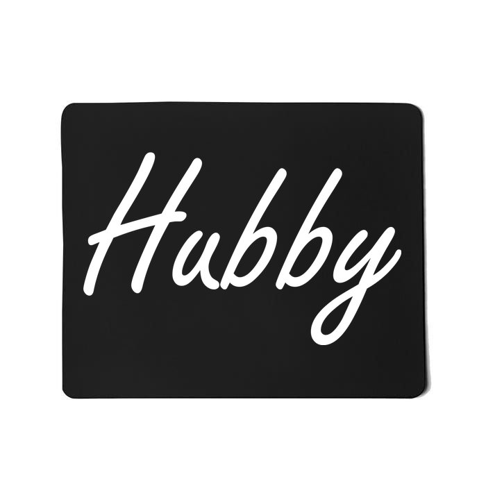 Hubby Funny Couples Mousepad