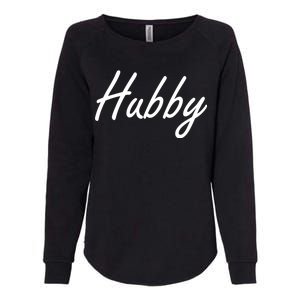 Hubby Funny Couples Womens California Wash Sweatshirt