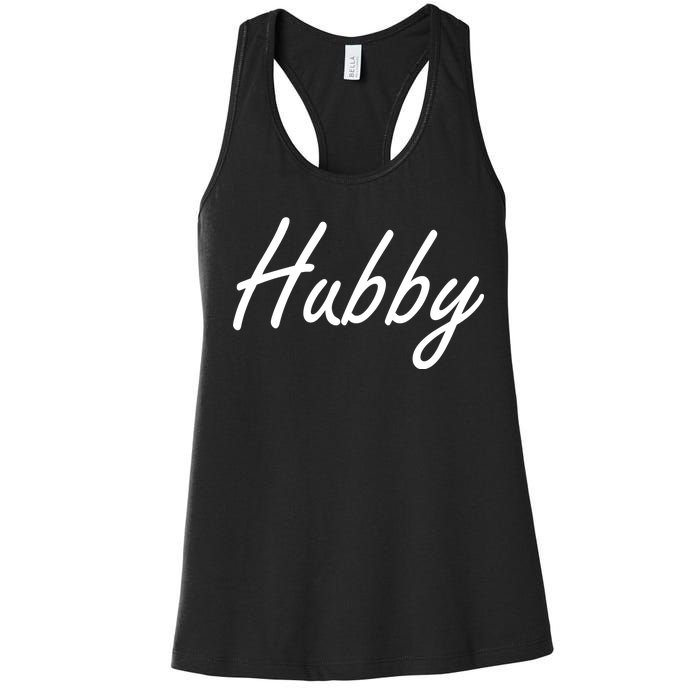 Hubby Funny Couples Women's Racerback Tank