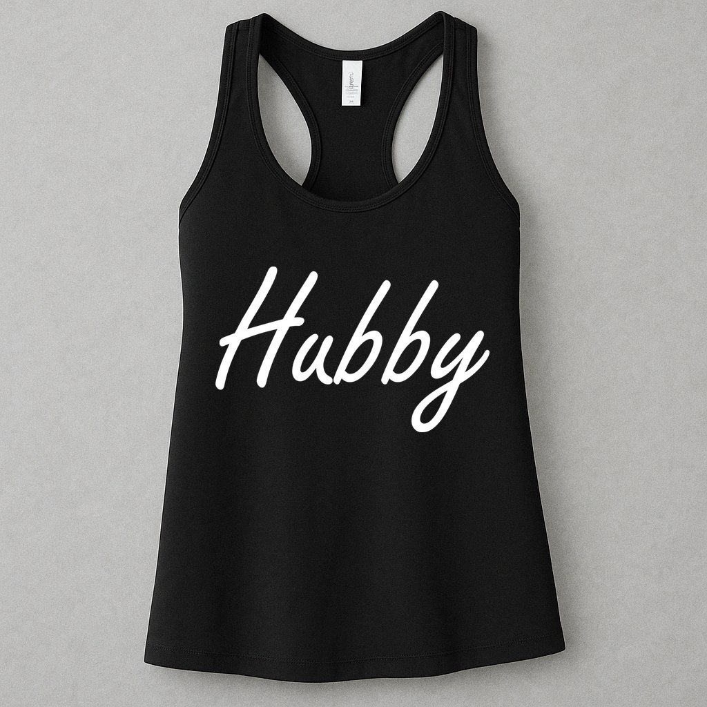 Hubby Funny Couples Womens Tank Top