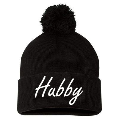 Hubby Funny Couples Pom Pom 12in Knit Beanie