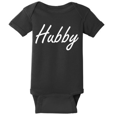 Hubby Funny Couples Baby Bodysuit