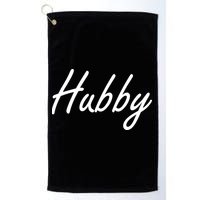Hubby Funny Couples Golf Towel