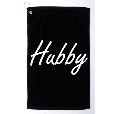 Hubby Funny Couples Platinum Collection Golf Towel