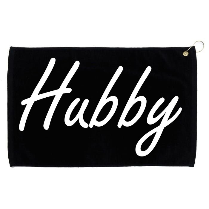 Hubby Funny Couples Grommeted Golf Towel