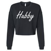 Hubby Funny Couples Cropped Pullover Crew