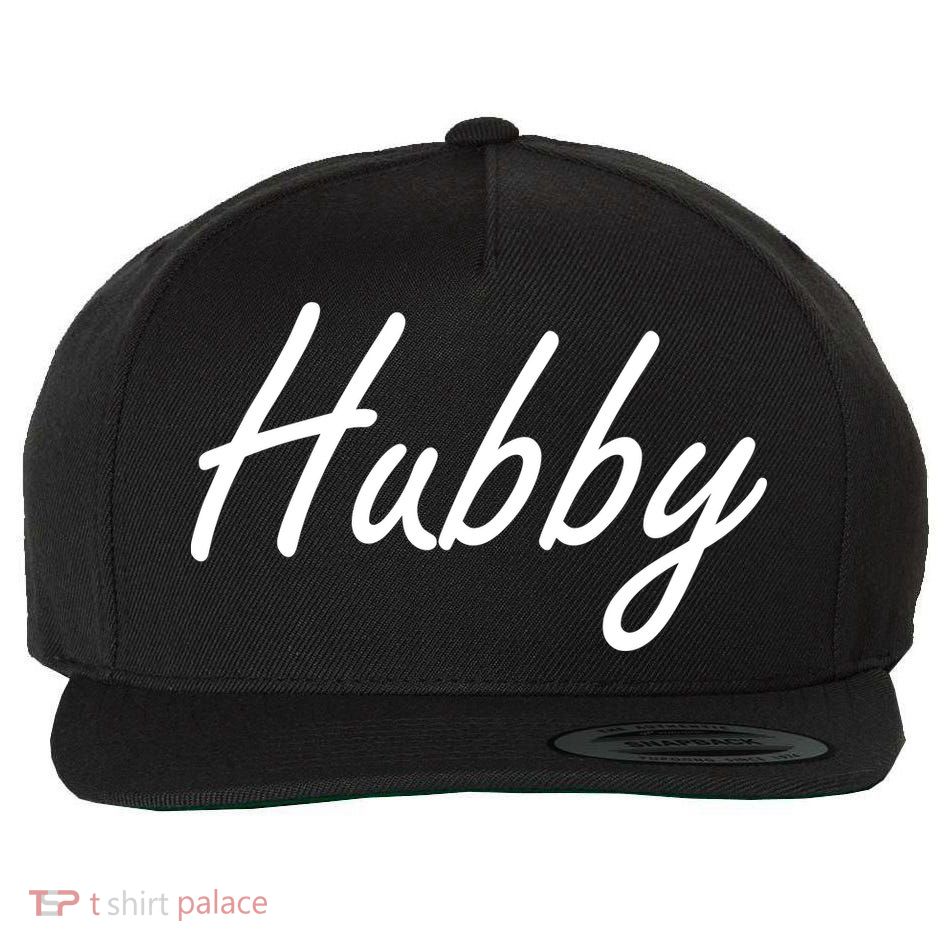 Hubby Funny Couples Wool Snapback Cap
