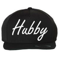 Hubby Funny Couples Wool Snapback Cap