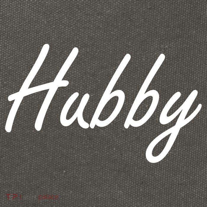 Hubby Funny Couples Cotton Canvas Backpack