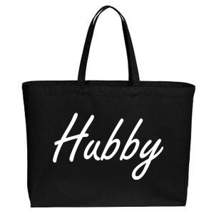 Hubby Funny Couples Cotton Canvas Jumbo Tote