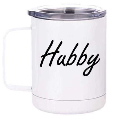 Hubby Funny Couples 12 oz Stainless Steel Tumbler Cup