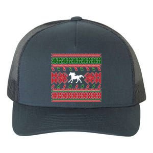 Horse Ugly Christmas Horse Owner Horse Lover Xmas Party Great Gift Yupoong Adult 5-Panel Trucker Hat