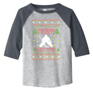 Hockey Ugly Christmas Style Cute Gift Toddler Fine Jersey T-Shirt