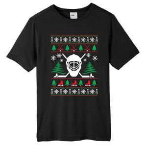 Hockey Ugly Christmas Sweater Funny Hockey Cute Gift Tall Fusion ChromaSoft Performance T-Shirt