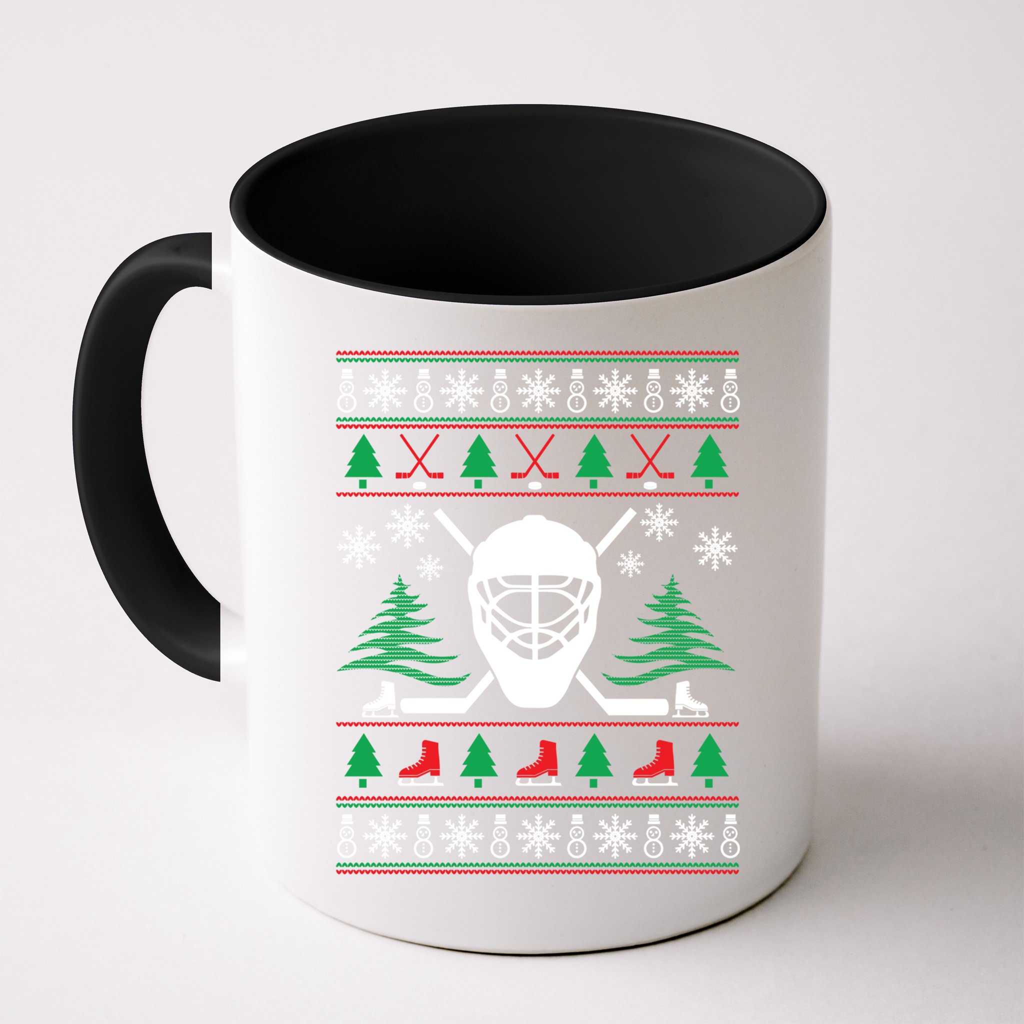 Hockey Ugly Christmas Sweater Funny Hockey Cute Gift Mug