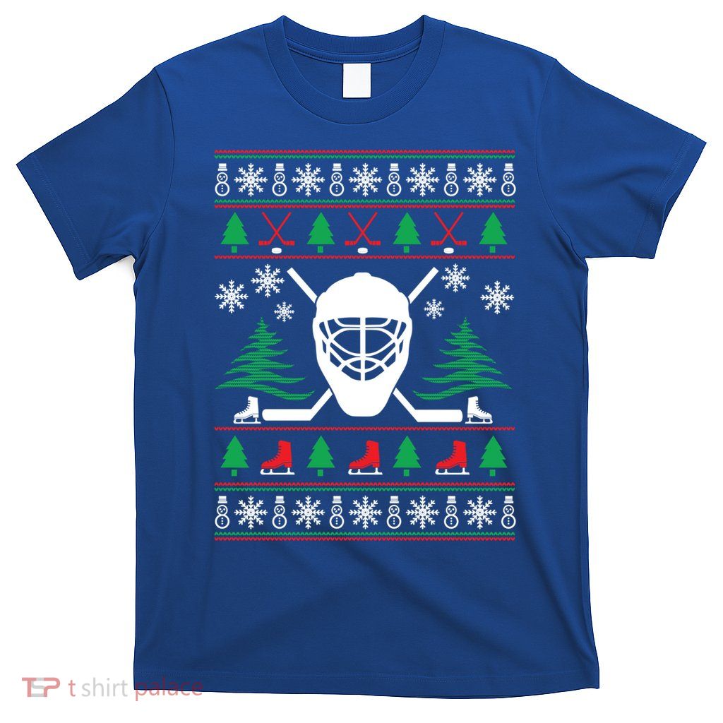 Hockey Ugly Christmas Sweater Funny Hockey Cute Gift T-Shirt