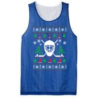 Hockey Ugly Christmas Sweater Funny Hockey Cute Gift Mesh Reversible Basketball Jersey Tank