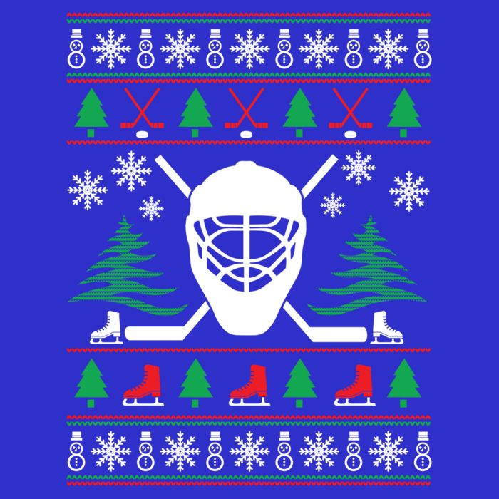 Hockey Ugly Christmas Sweater Funny Hockey Cute Gift Womens Tank Top
