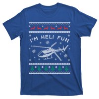 Helicopter Ugly Christmas Funny Gift Fun Xmas Heli Pilot Gift T-Shirt