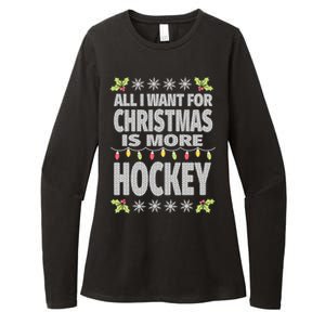 Hockey Ugly Christmas Meaningful Gift Womens CVC Long Sleeve Shirt