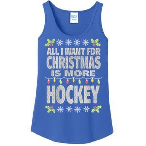 Hockey Ugly Christmas Meaningful Gift Ladies Essential Tank