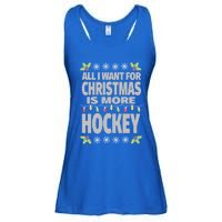 Hockey Ugly Christmas Meaningful Gift Ladies Essential Flowy Tank