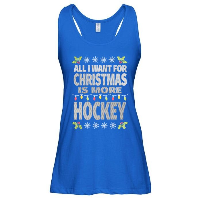 Hockey Ugly Christmas Meaningful Gift Ladies Essential Flowy Tank