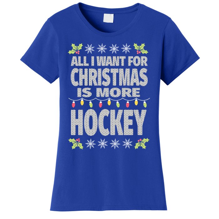 Hockey Ugly Christmas Meaningful Gift Women's T-Shirt