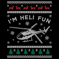 Helicopter Ugly Christmas Great Gift Fun Xmas Heli Gift Bucket Hat