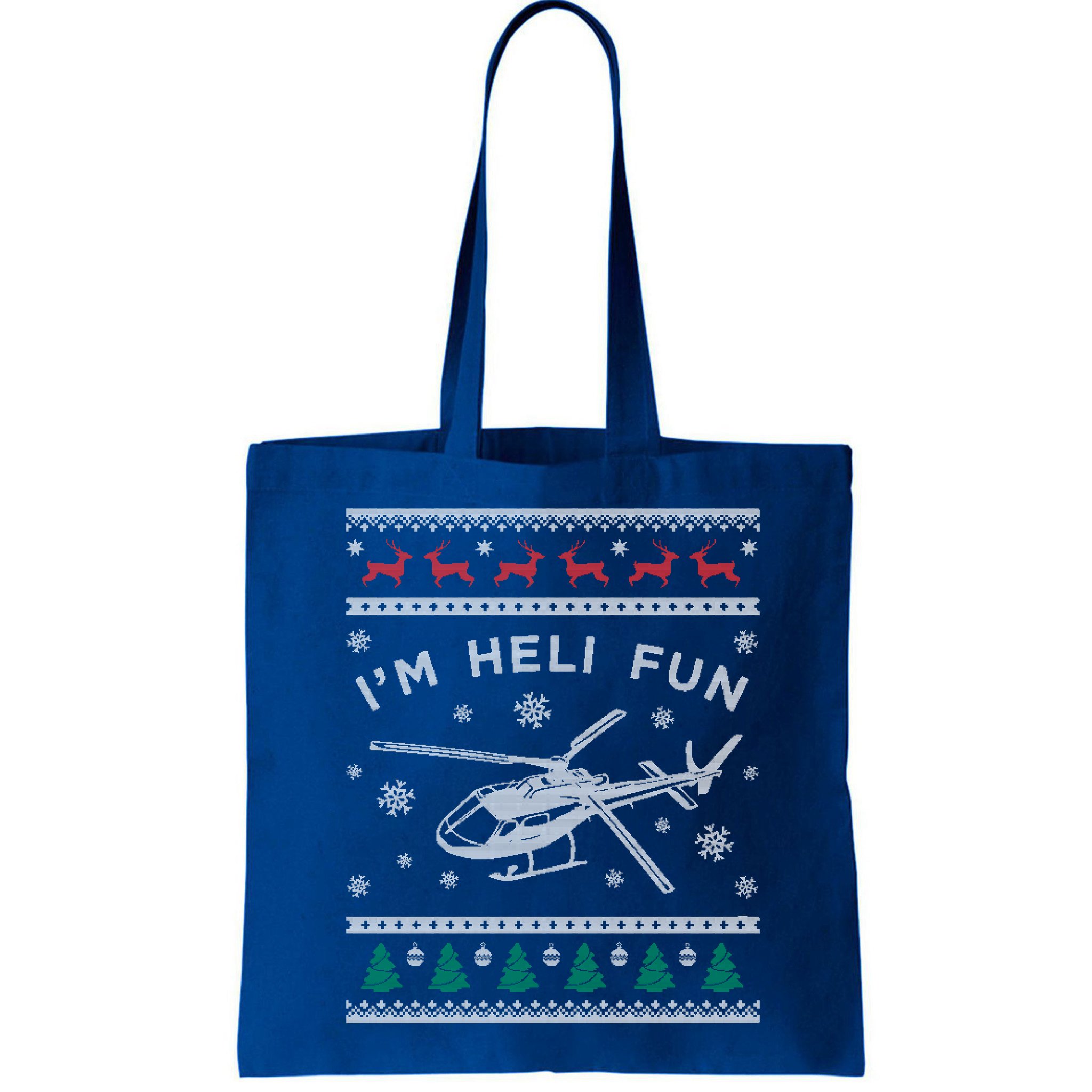 Helicopter Ugly Christmas Great Gift Fun Xmas Heli Gift Bag