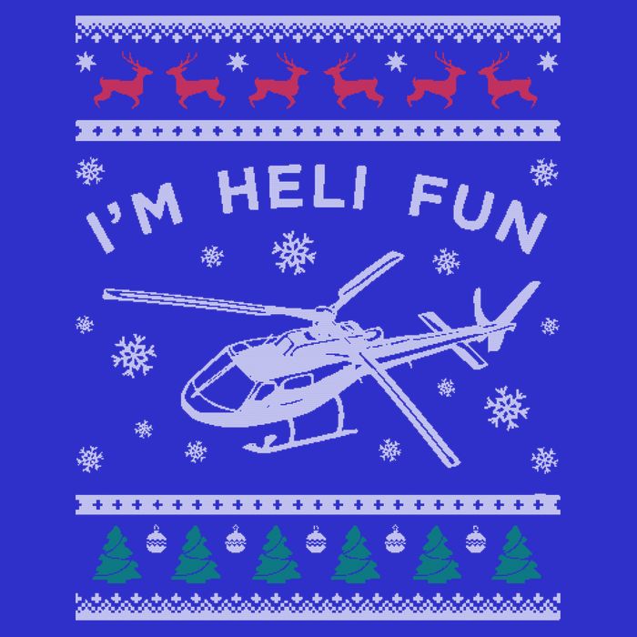Helicopter Ugly Christmas Great Gift Fun Xmas Heli Gift Womens Tank Top