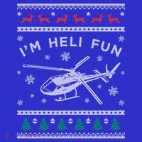 Helicopter Ugly Christmas Great Gift Fun Xmas Heli Gift Baby Bodysuit