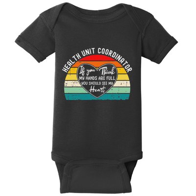 Health Unit Coordinator Appreciation Baby Bodysuit