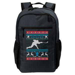 Hockey Ugly Christmas Ice Hockey Happy Holiday Xmas Gift Funny Gift Daily Commute Backpack