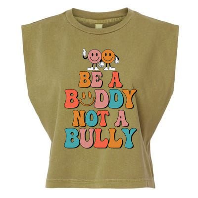 Hippie Unity Day Be A Buddy Not A Bully Anti Bullying Garment-Dyed Women's Muscle Tee