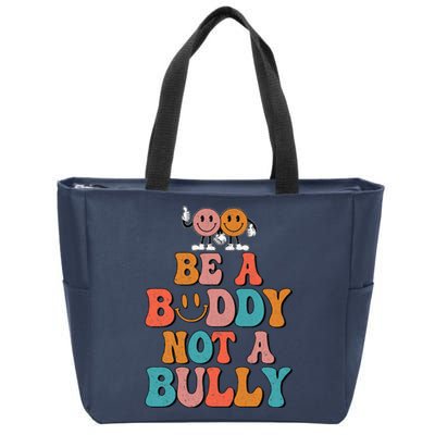 Hippie Unity Day Be A Buddy Not A Bully Anti Bullying Zip Tote Bag