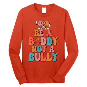 Hippie Unity Day Be A Buddy Not A Bully Anti Bullying Long Sleeve Shirt