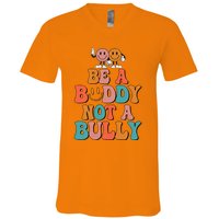 Hippie Unity Day Be A Buddy Not A Bully Anti Bullying V-Neck T-Shirt