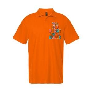 Hippie Unity Day Be A Buddy Not A Bully Anti Bullying Softstyle Adult Sport Polo