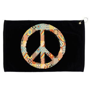 Hippie Unity Day Peace Gift Grommeted Golf Towel