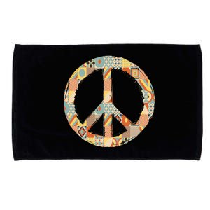 Hippie Unity Day Peace Gift Microfiber Hand Towel