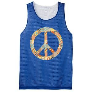 Hippie Unity Day Peace Gift Mesh Reversible Basketball Jersey Tank