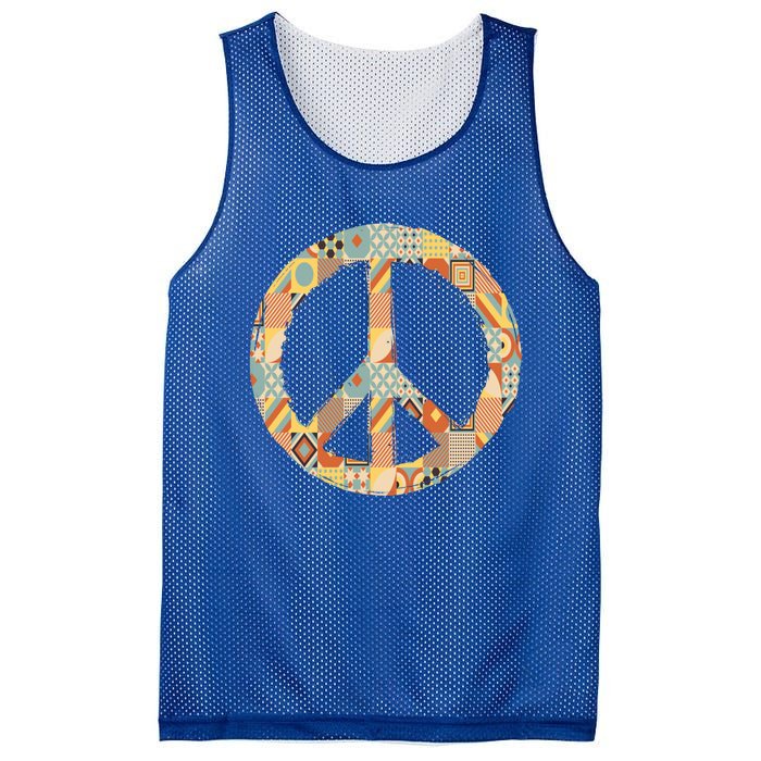 Hippie Unity Day Peace Gift Mesh Reversible Basketball Jersey Tank