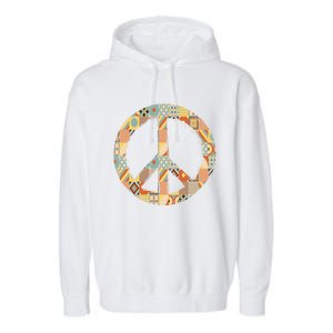 Hippie Unity Day Peace Gift Garment-Dyed Fleece Hoodie