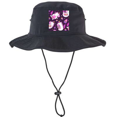 Happy Unicorn Dessert Lover Pattern Bucket Hat