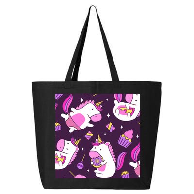 Happy Unicorn Dessert Lover Pattern 25L Jumbo Tote