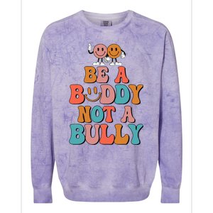 Hippie Unity Day Be A Buddy Not A Bully Anti Bullying Colorblast Crewneck Sweatshirt