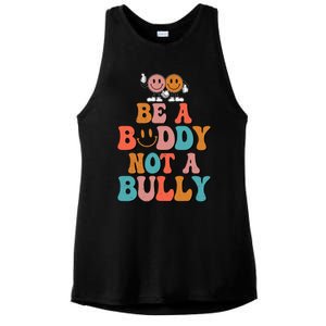 Hippie Unity Day Be A Buddy Not A Bully Anti Bullying Ladies PosiCharge Tri-Blend Wicking Tank