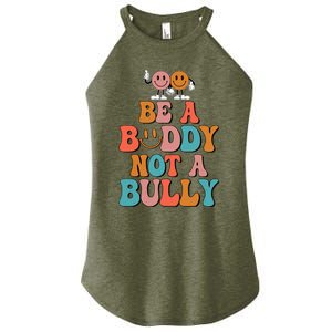 Hippie Unity Day Be A Buddy Not A Bully Anti Bullying Women's Perfect Tri Rocker Tank