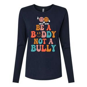 Hippie Unity Day Be A Buddy Not A Bully Anti Bullying Womens Cotton Relaxed Long Sleeve T-Shirt